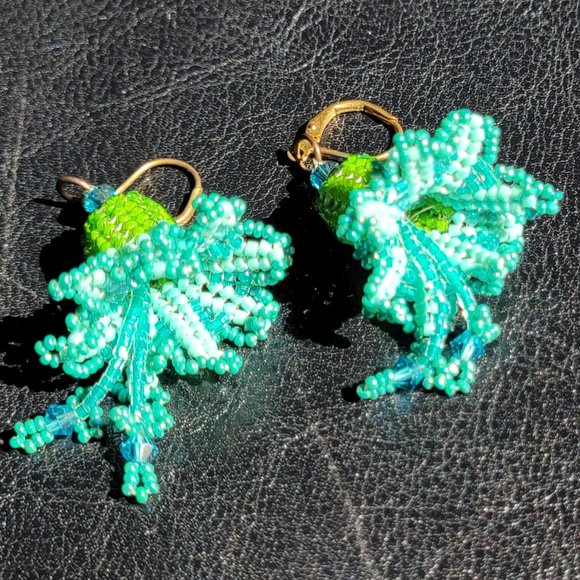 Artisan Beaded Earrings - Picture 4 of 6